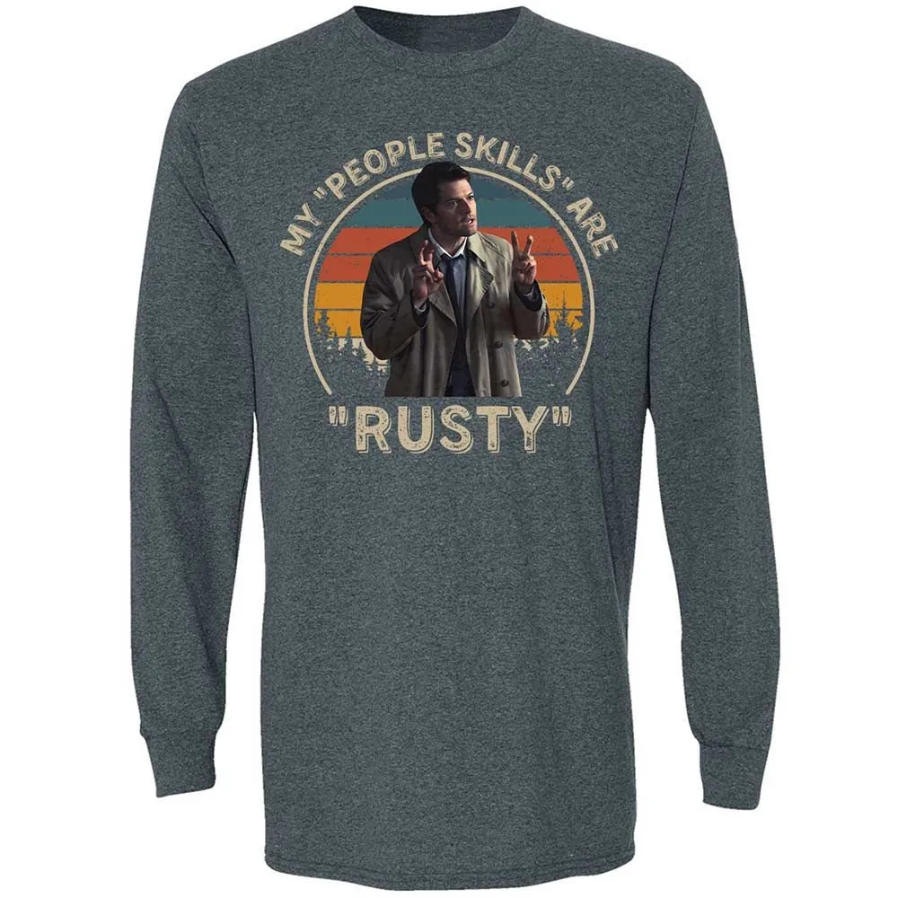 Long Sleeve T-Shirt - SK8UPJGN - Dark Heather - 5
