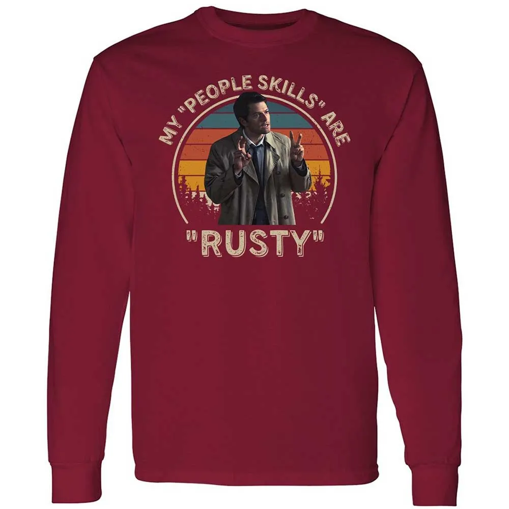Long Sleeve T-Shirt - SK8UPJGN - Cardinal Red - 7