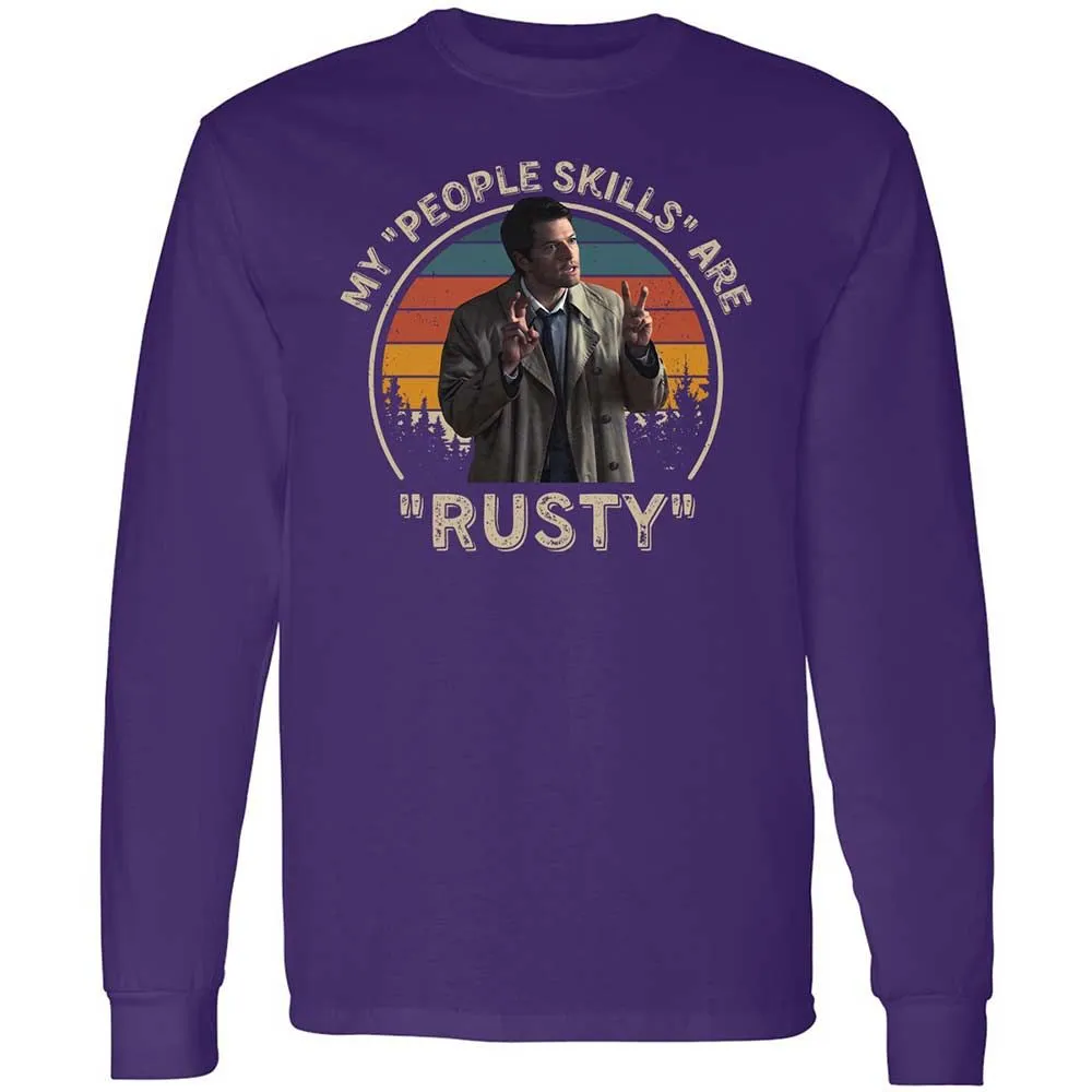 Long Sleeve T-Shirt - SK8UPJGN - Purple - 12