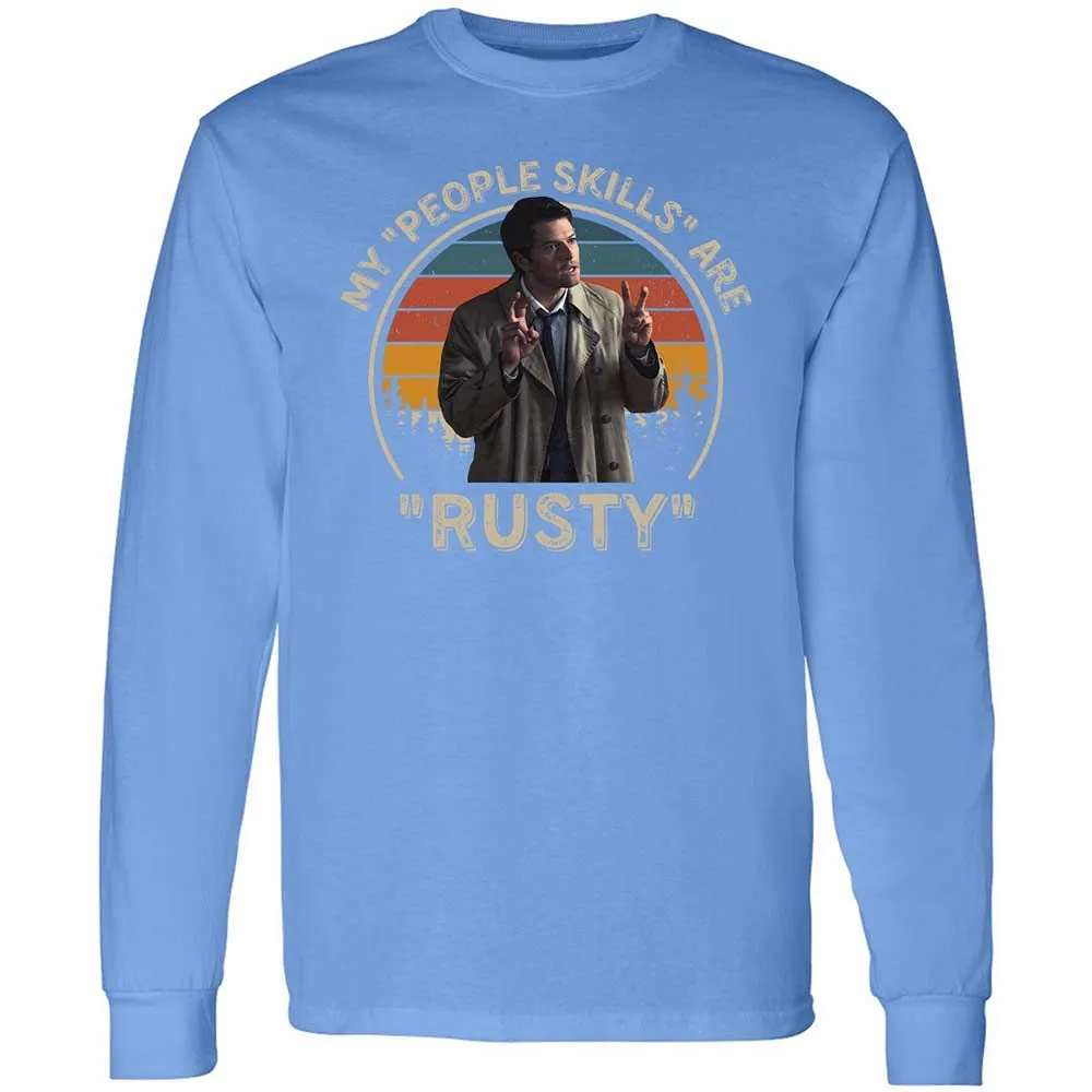 Long Sleeve T-Shirt - SK8UPJGN - Carolina Blue - 15