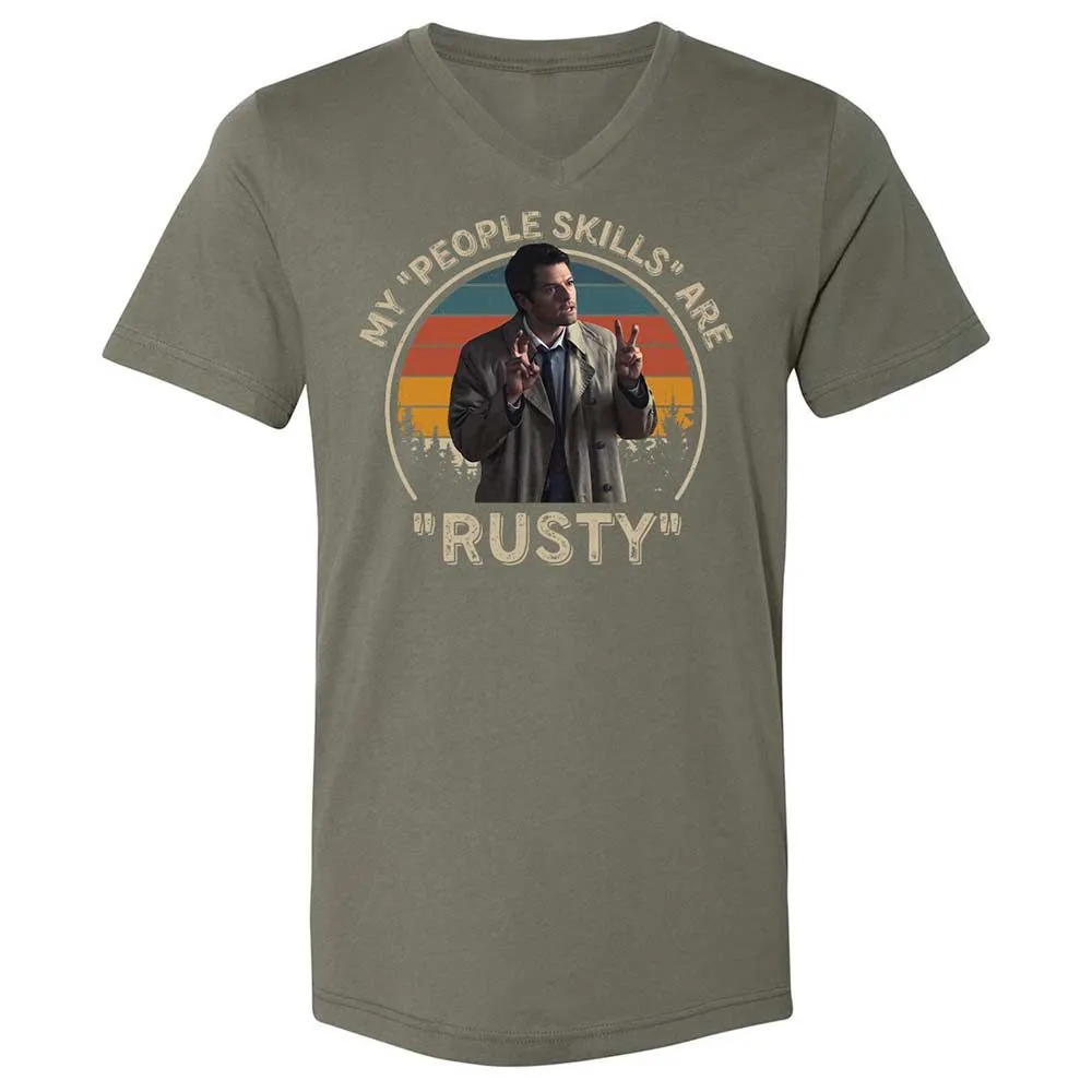 Unisex V-Neck T-Shirt - LGF22UEF - Military Green - 11