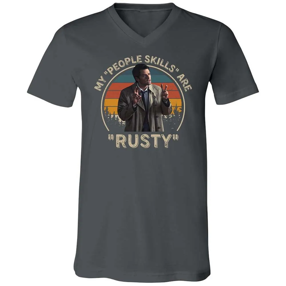Unisex V-Neck T-Shirt - LGF22UEF - Asphalt - 13