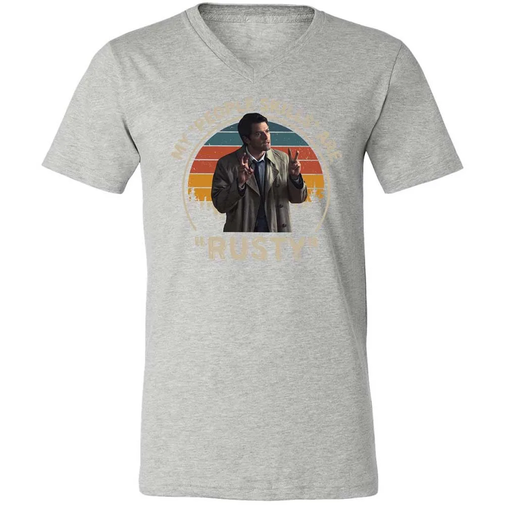 Unisex V-Neck T-Shirt - LGF22UEF - Athletic Heather - 15