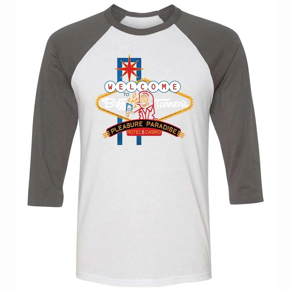 Unisex 3/4 Baseball Tee - QRGU3J8T - White/Asphalt - 2