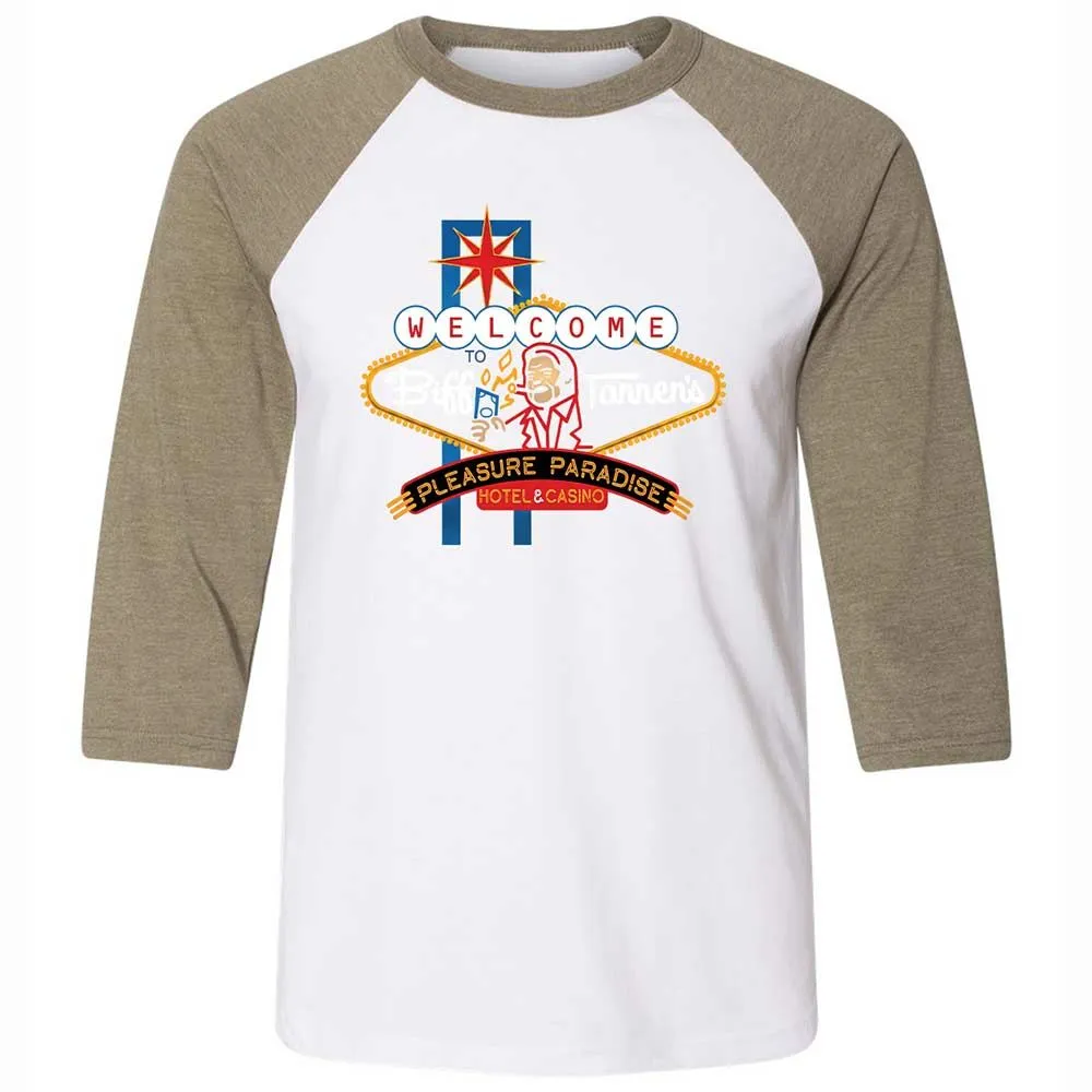 Unisex 3/4 Baseball Tee - QRGU3J8T - White/Heather Olive - 4