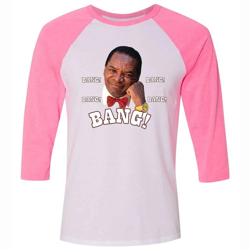 Unisex 3/4 Baseball Tee - 11USQLZR - White/Neon Pink - 12