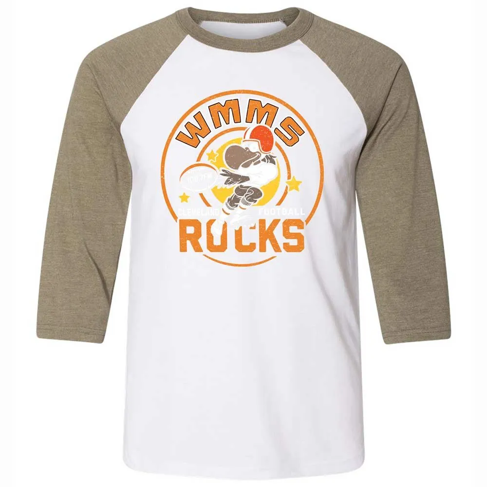 Unisex 3/4 Baseball Tee - PEVDMAJJ - White/Heather Olive - 4