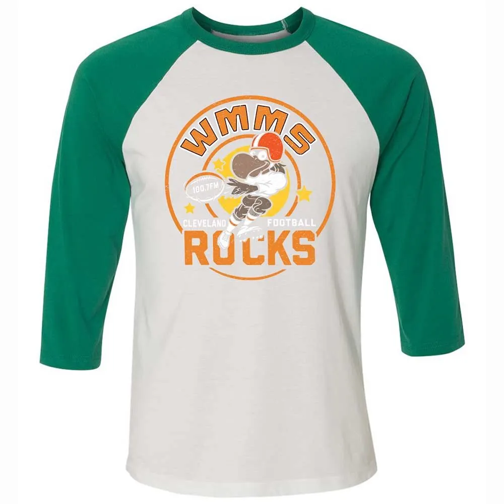 Unisex 3/4 Baseball Tee - PEVDMAJJ - White/Kelly - 6
