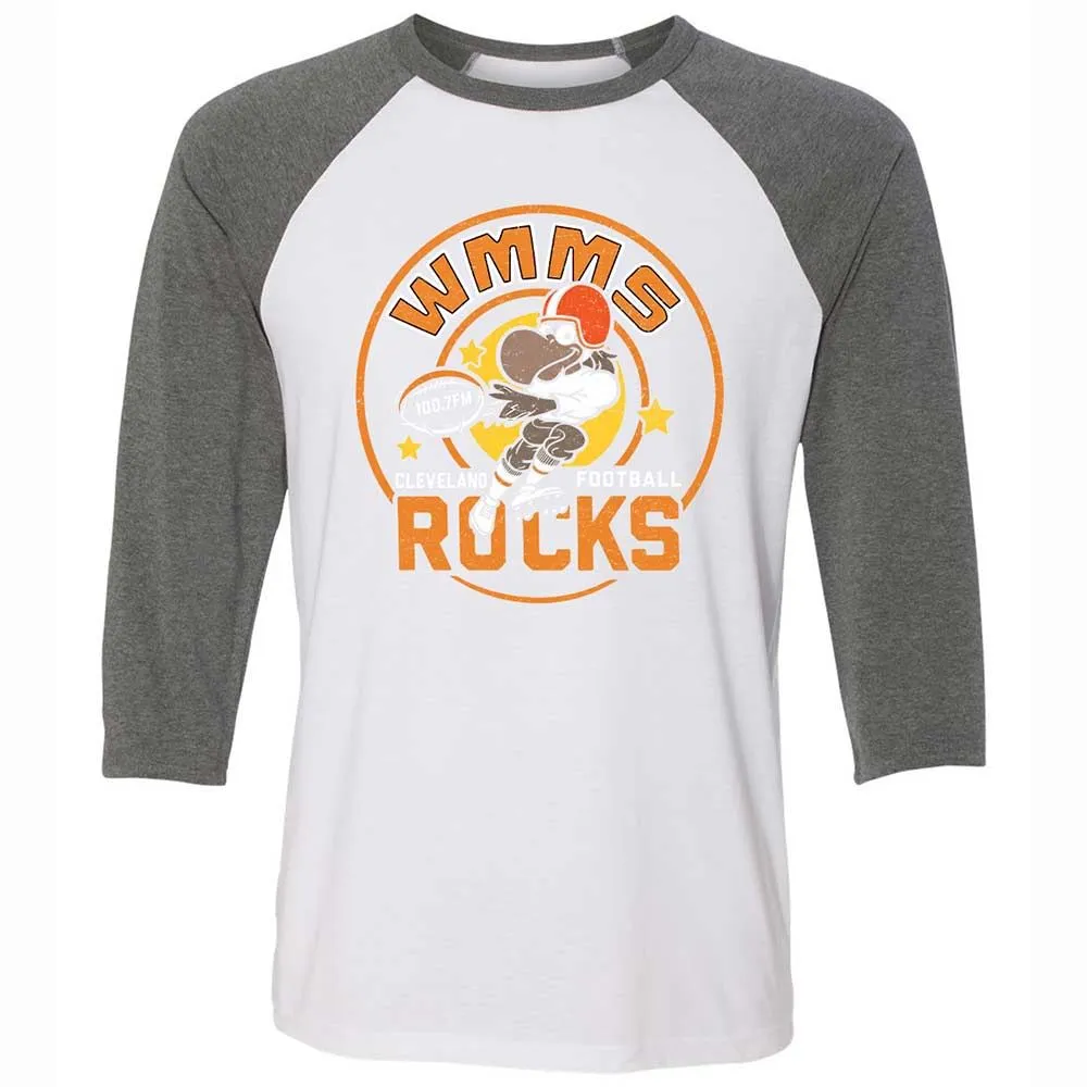 Unisex 3/4 Baseball Tee - PEVDMAJJ - White/Deep Heather - 11