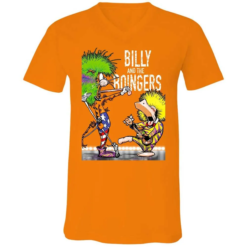 Unisex V-Neck T-Shirt - 1TYC5ZNR - Orange - 12