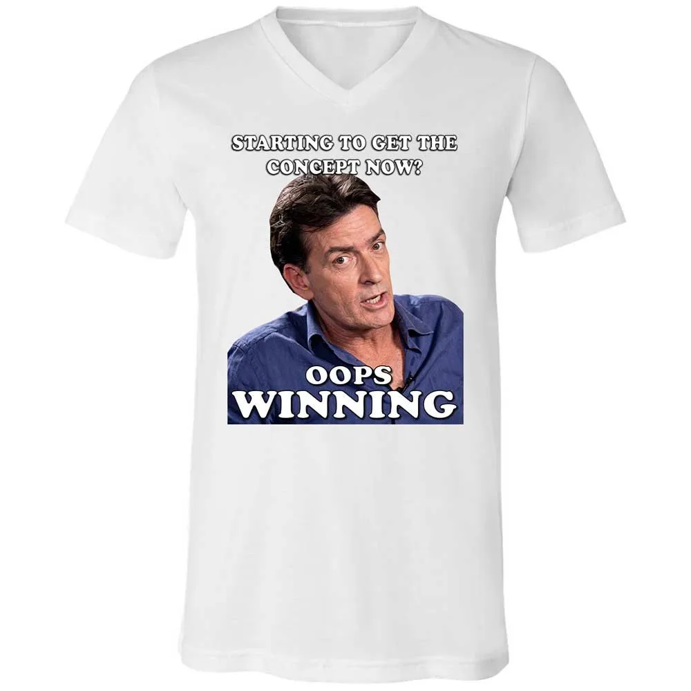Unisex V-Neck T-Shirt - X9QUSTV5 - White - 16