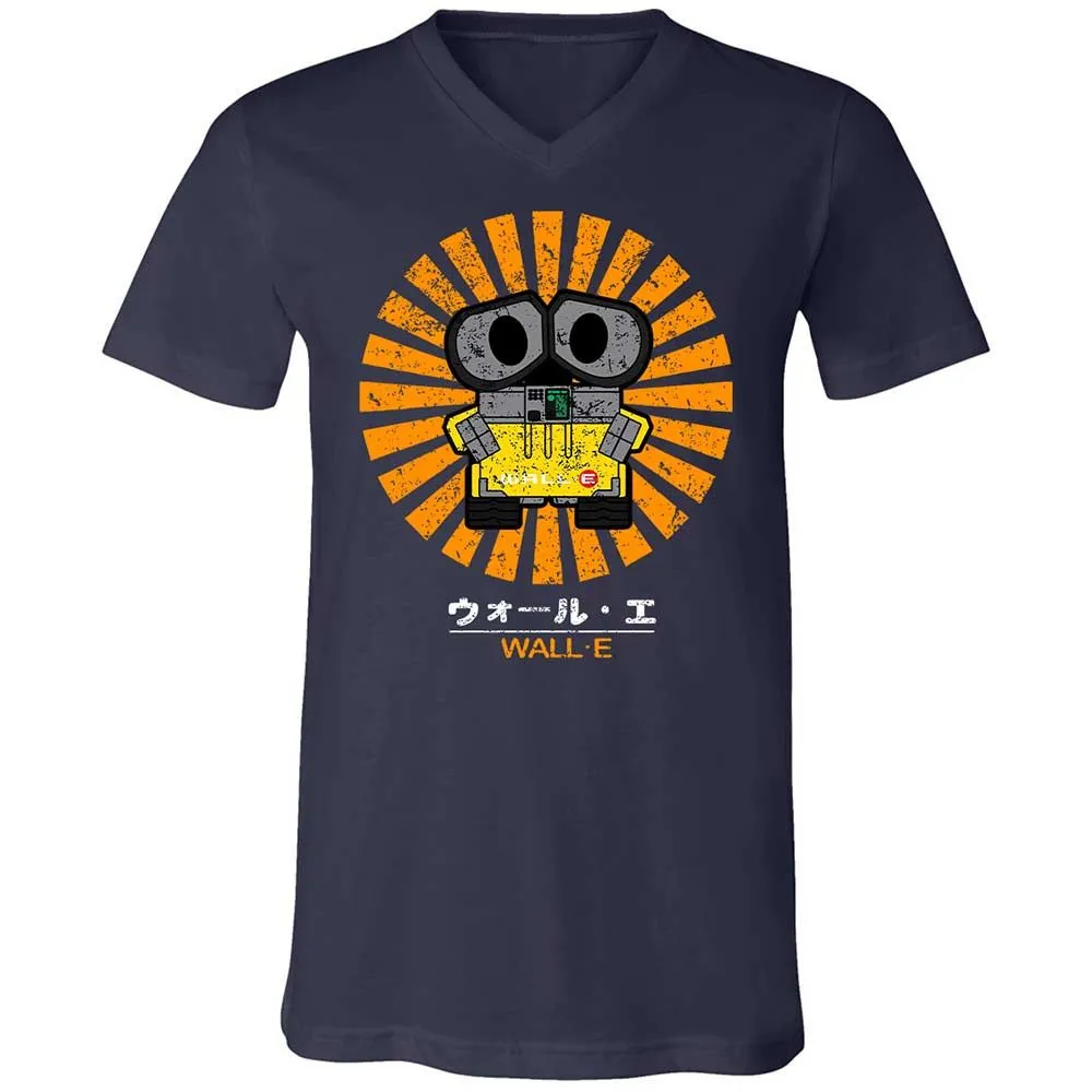 Unisex V-Neck T-Shirt - APSRELKE - Navy - 2