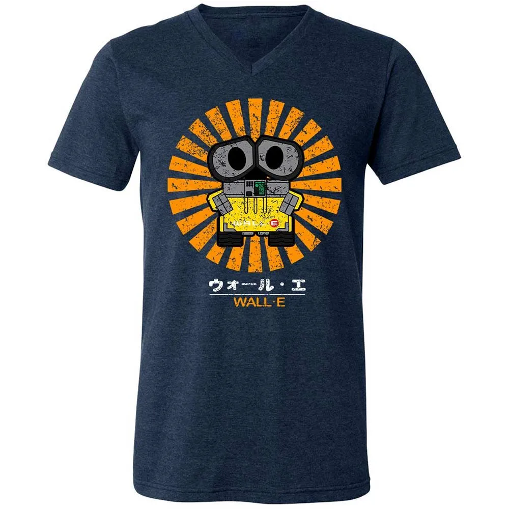 Unisex V-Neck T-Shirt - APSRELKE - Heather Navy - 3