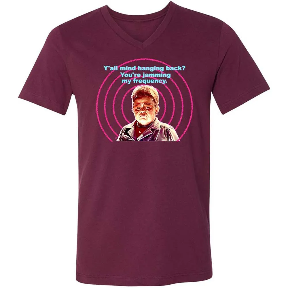 Unisex V-Neck T-Shirt - 1Q3HU76H - Maroon - 8