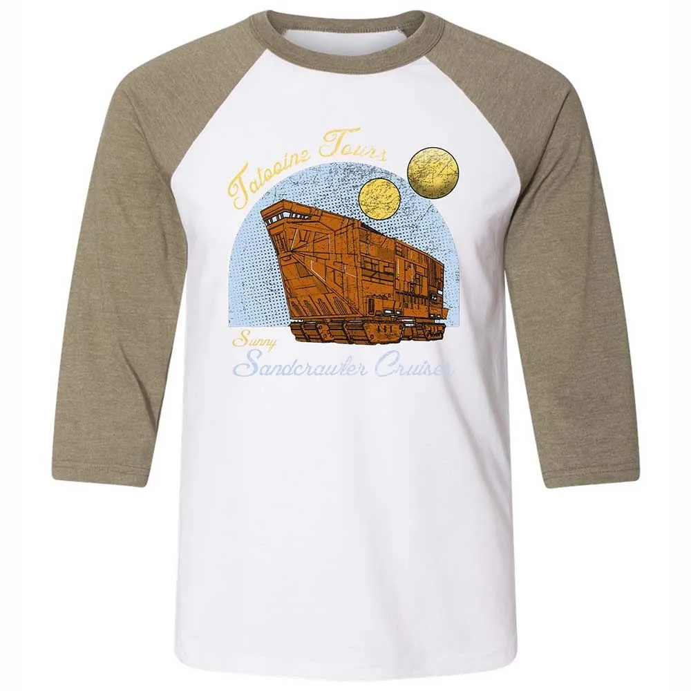 Unisex 3/4 Baseball Tee - 5ZXB2A93 - White/Heather Olive - 4