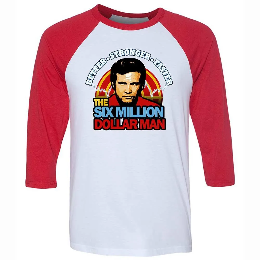 Unisex 3/4 Baseball Tee - P4WWENTL - White/Red - 9