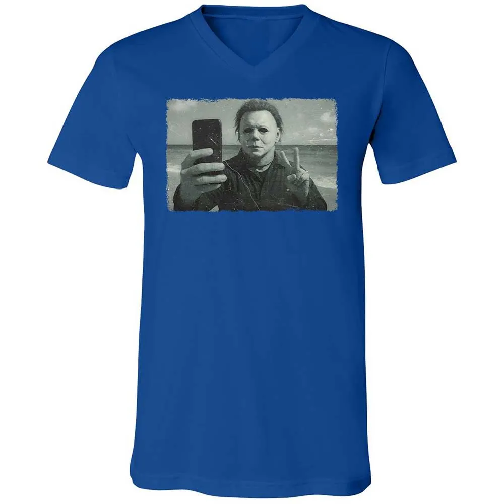 Unisex V-Neck T-Shirt - 8QT7X672 - True Royal - 4
