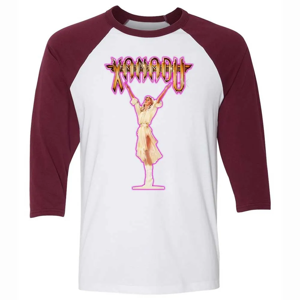 Unisex 3/4 Baseball Tee - WY8XFK4H - White/Maroon - 7