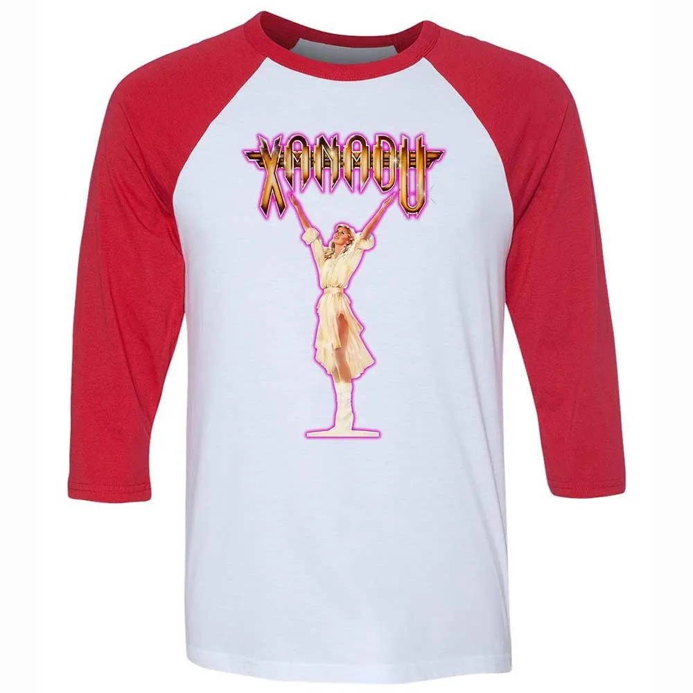 Unisex 3/4 Baseball Tee - WY8XFK4H - White/Red - 9
