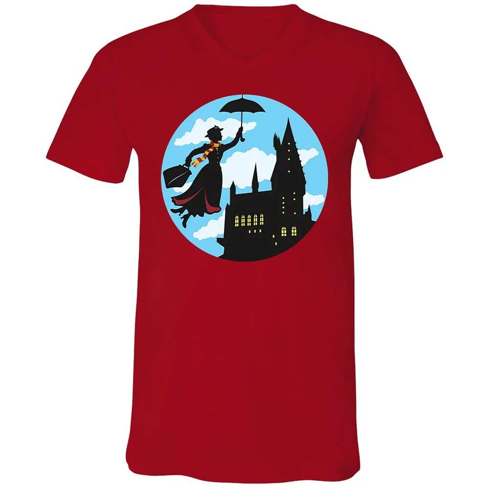 Unisex V-Neck T-Shirt - PAEVQAQF - Red - 6