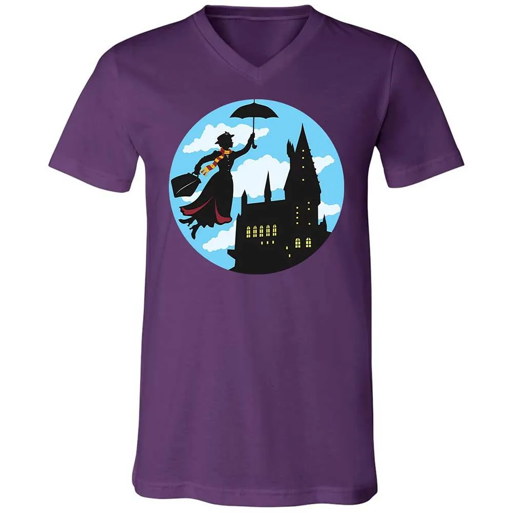 Unisex V-Neck T-Shirt - PAEVQAQF - Team Purple - 10