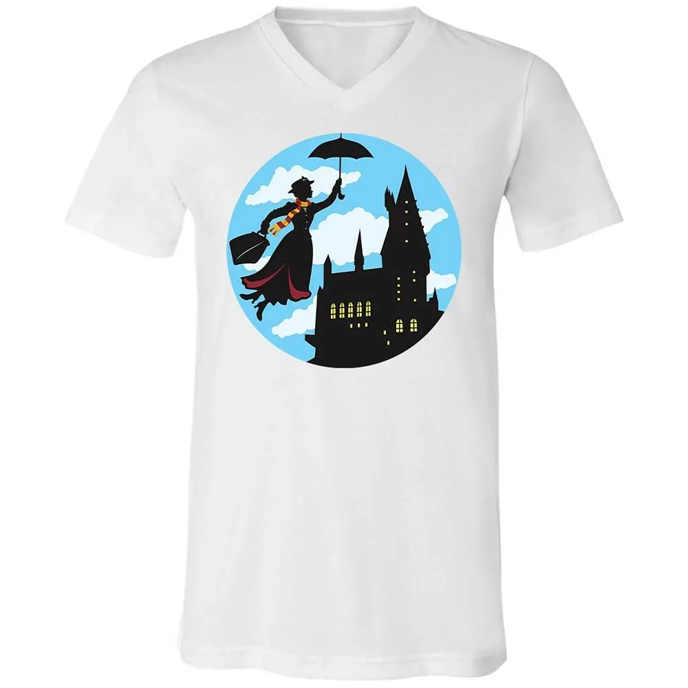 Unisex V-Neck T-Shirt - PAEVQAQF - White - 16