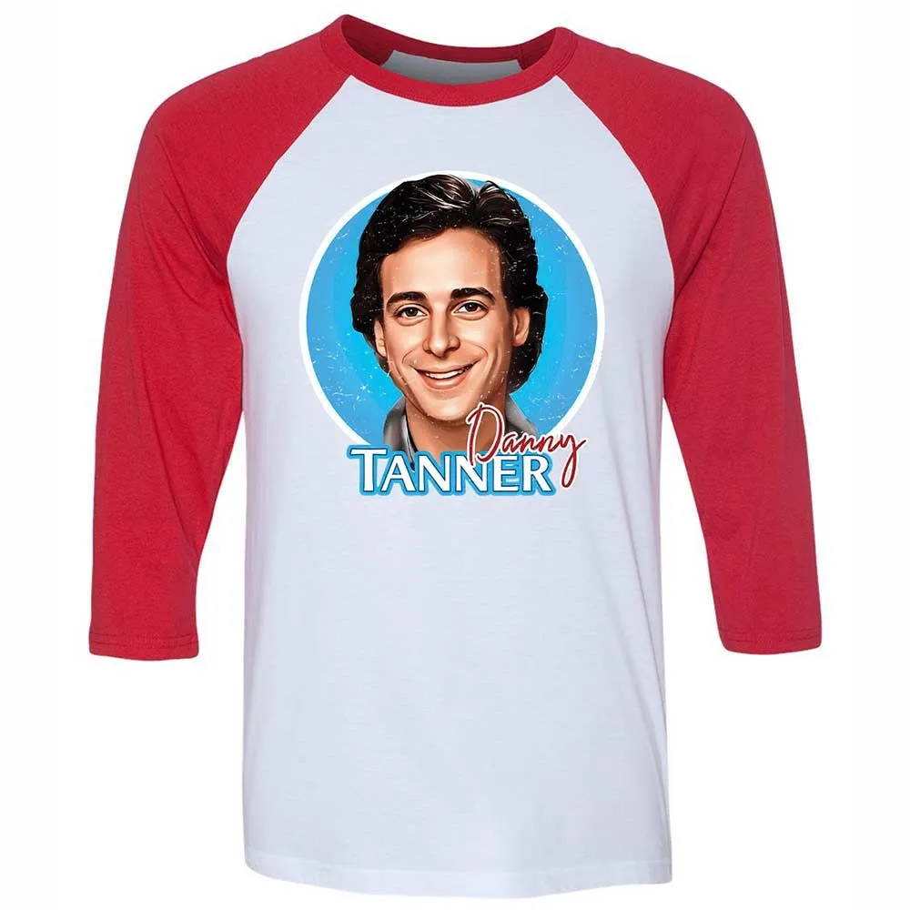 Unisex 3/4 Baseball Tee - BMTS9UV5 - White/Red - 9