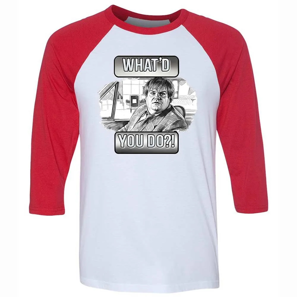 Unisex 3/4 Baseball Tee - G4ECGWT4 - White/Red - 9