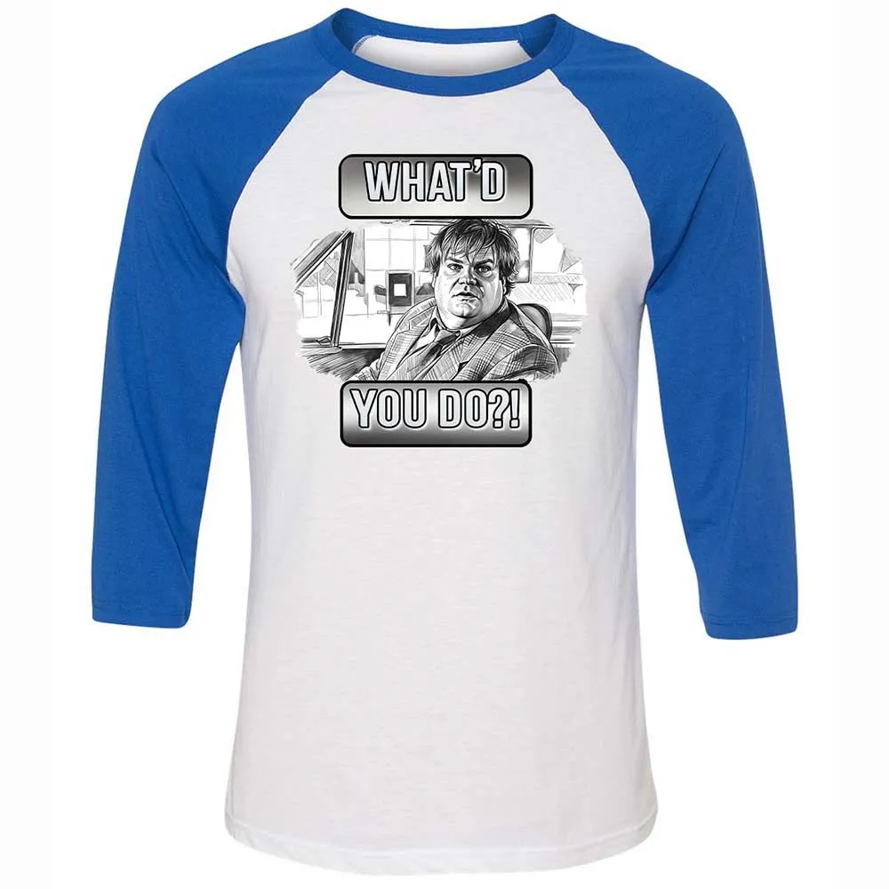 Unisex 3/4 Baseball Tee - G4ECGWT4 - White/True Royal - 10