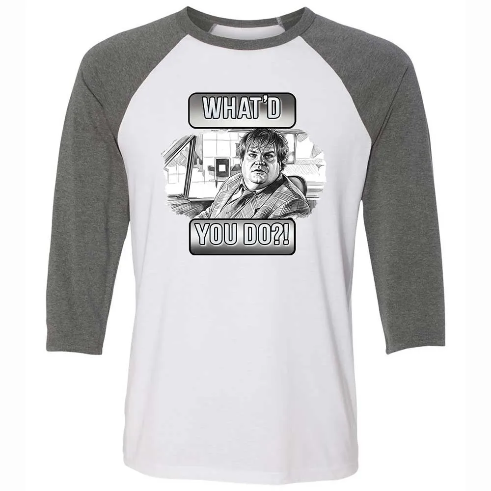 Unisex 3/4 Baseball Tee - G4ECGWT4 - White/Deep Heather - 11