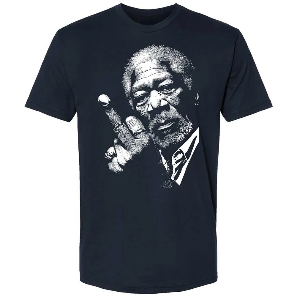 Morgan Freeman middle finger - Midnight Navy - 2