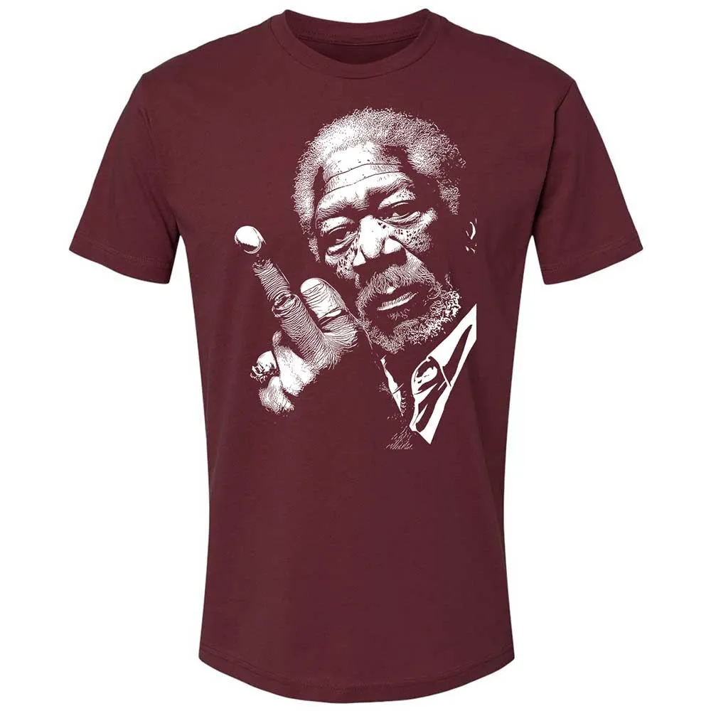Morgan Freeman middle finger - Maroon - 10