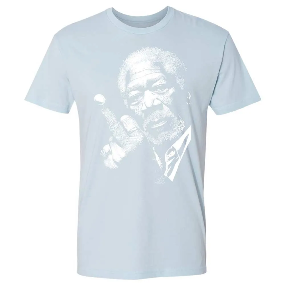 Morgan Freeman middle finger - Light Blue - 21