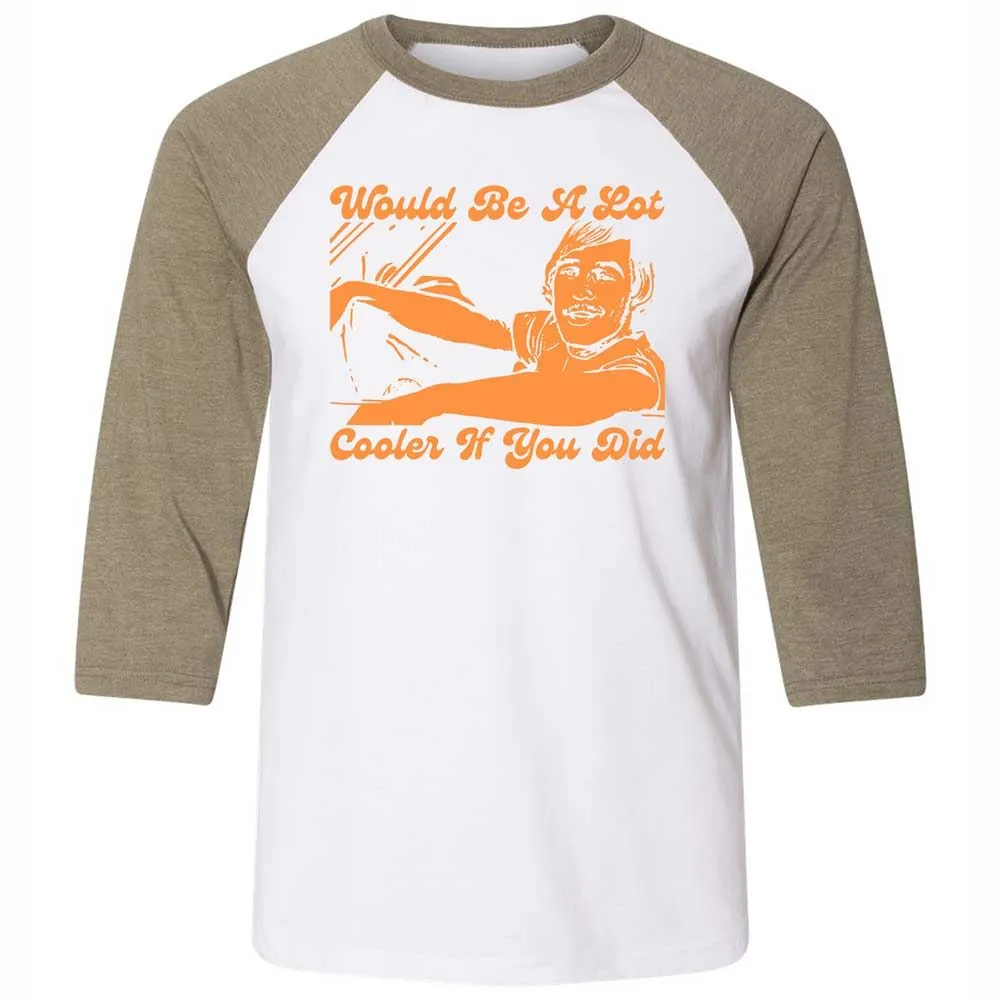 Unisex 3/4 Baseball Tee - FK6ABK5P - White/Heather Olive - 4