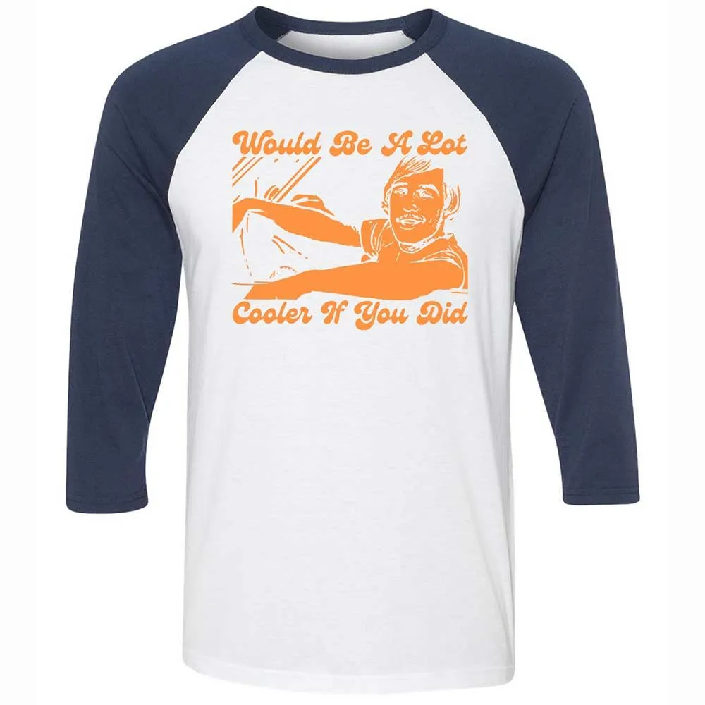 Unisex 3/4 Baseball Tee - FK6ABK5P - White/Navy - 8