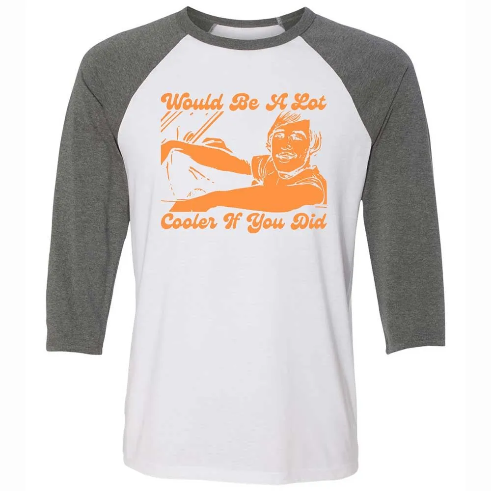 Unisex 3/4 Baseball Tee - FK6ABK5P - White/Deep Heather - 11