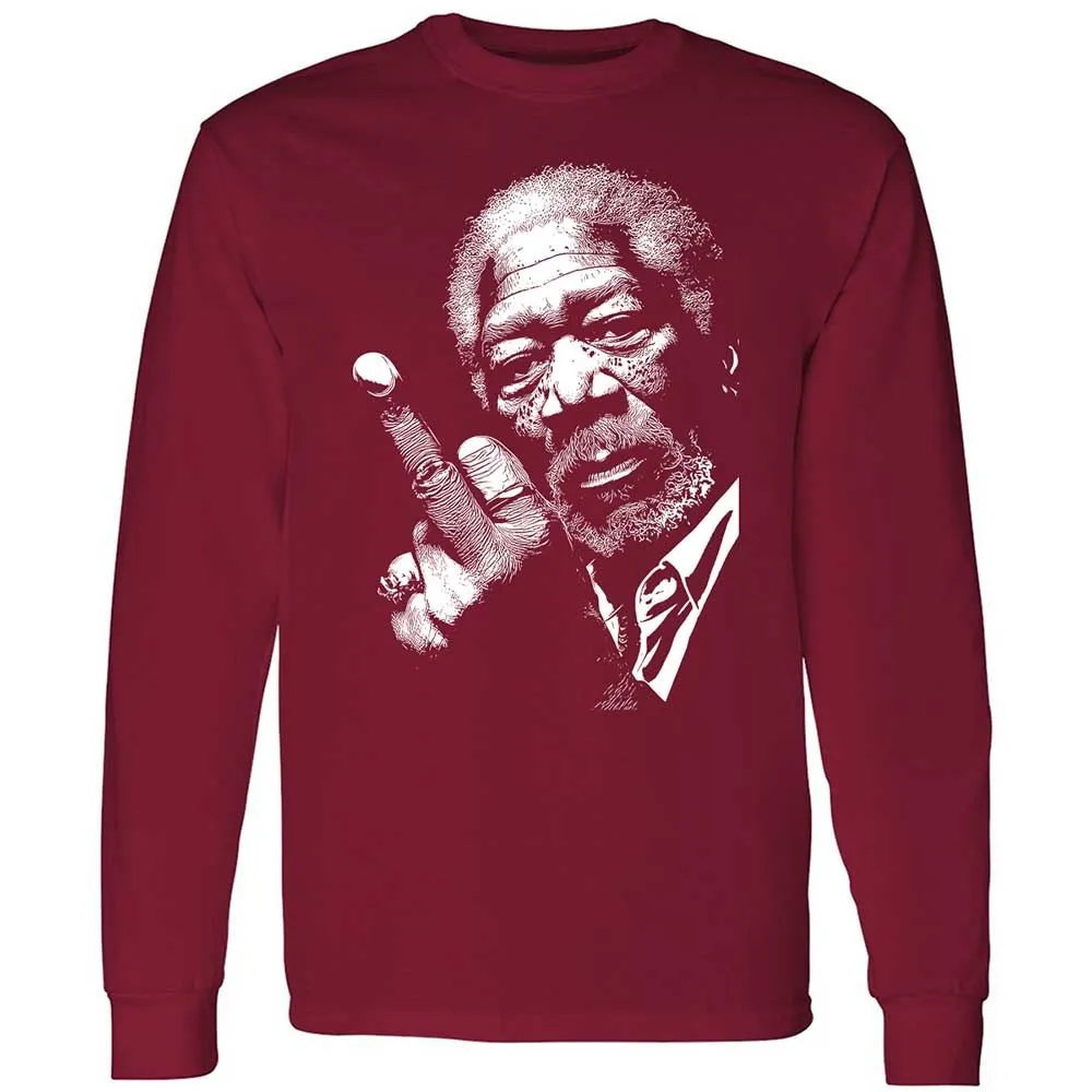 Morgan Freeman middle finger - Cardinal Red - 7