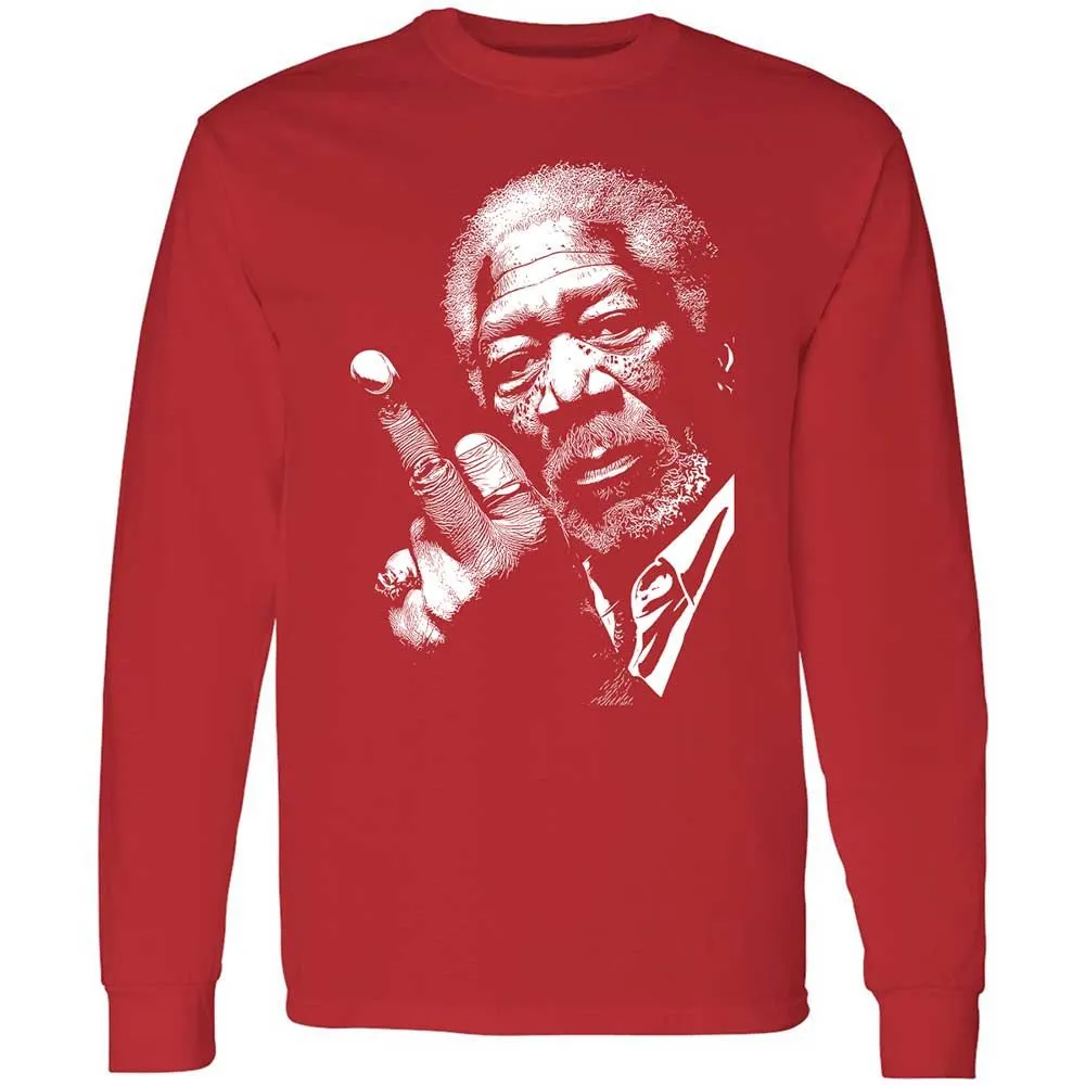 Morgan Freeman middle finger - Red - 11