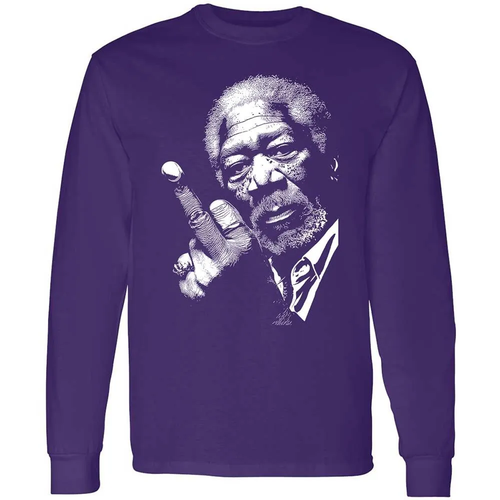 Morgan Freeman middle finger - Purple - 12