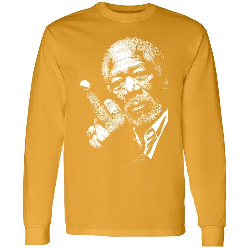 Morgan Freeman middle finger - Gold - 13