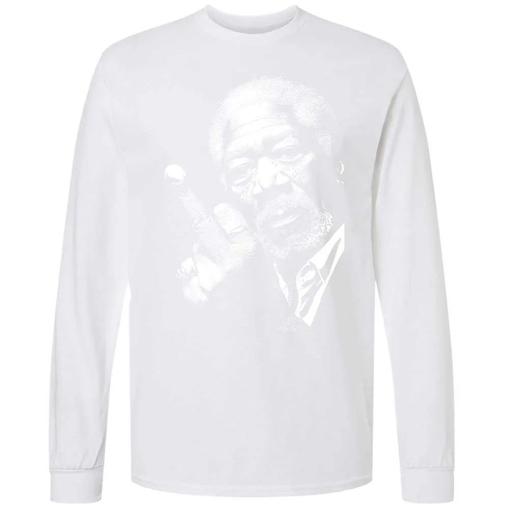 Morgan Freeman middle finger - White - 17