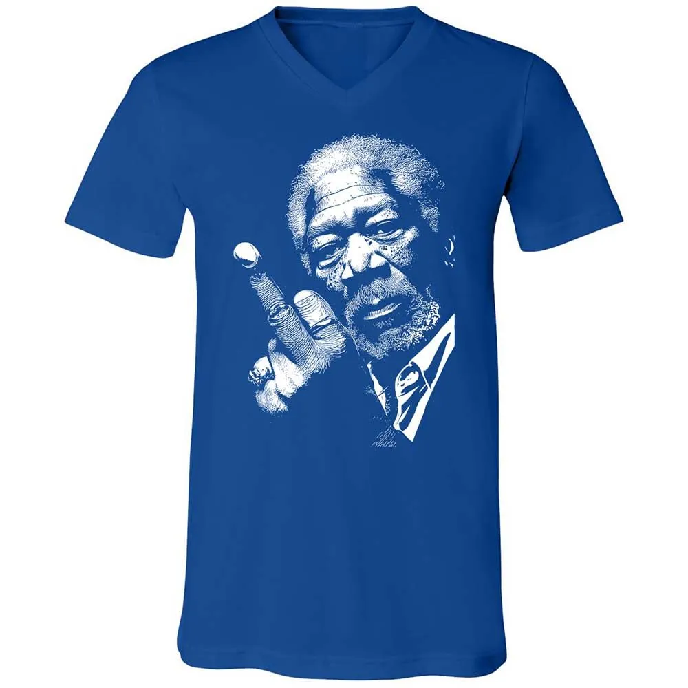 Morgan Freeman middle finger - True Royal - 4