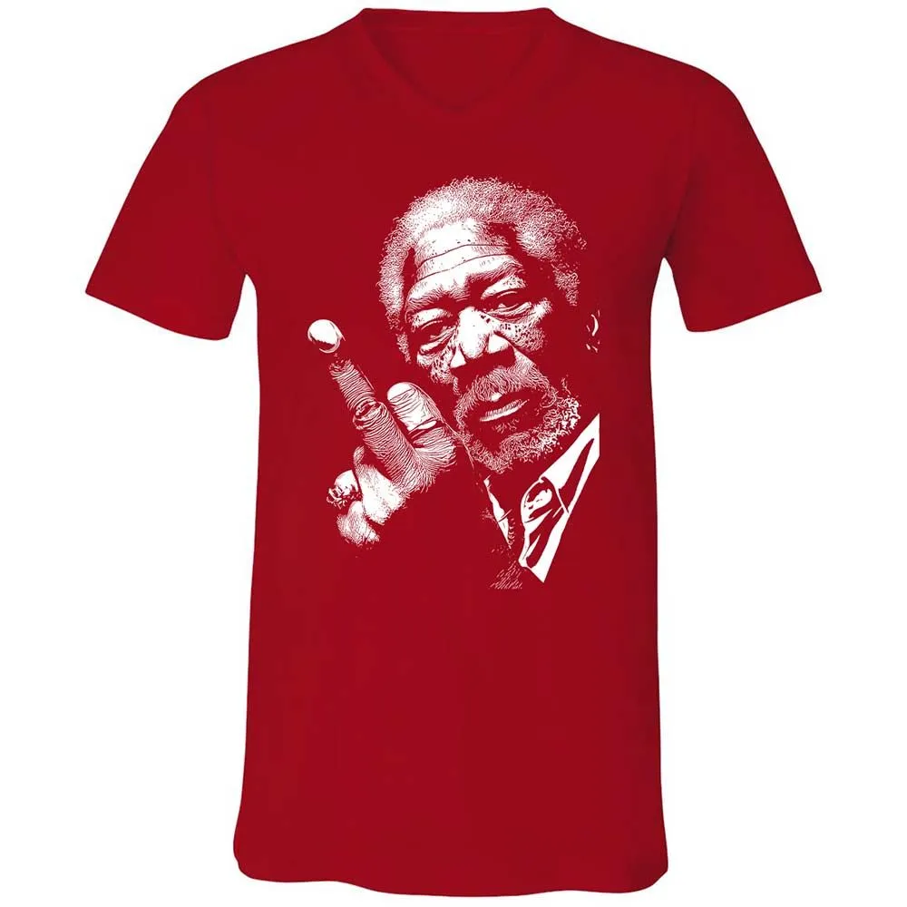 Morgan Freeman middle finger - Red - 6