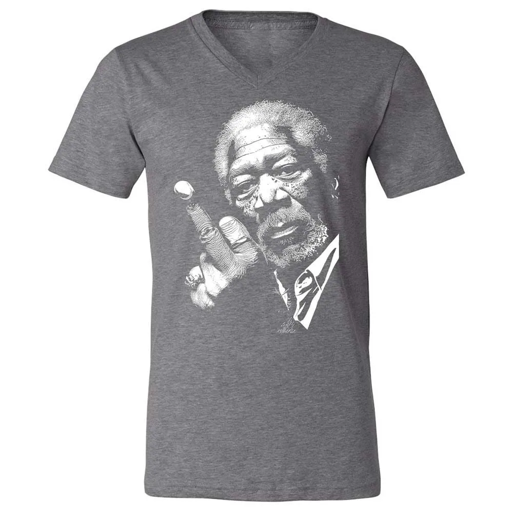 Morgan Freeman middle finger - Deep Heather - 14