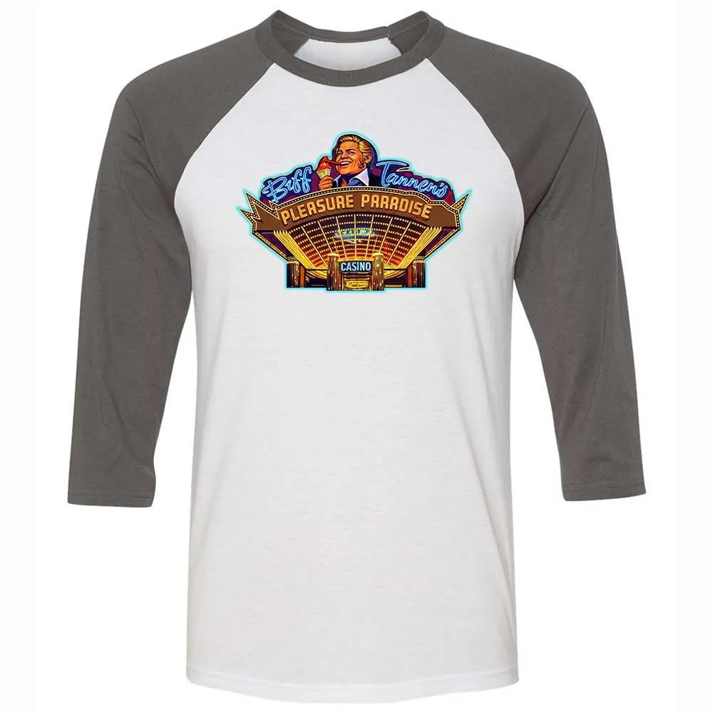 Unisex 3/4 Baseball Tee - JTFM5CJM - White/Asphalt - 2