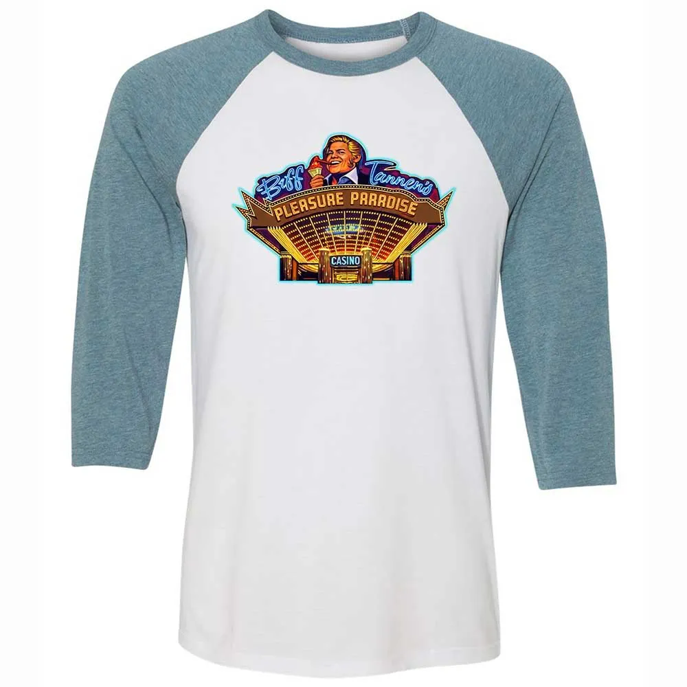 Unisex 3/4 Baseball Tee - JTFM5CJM - White/Denim - 3