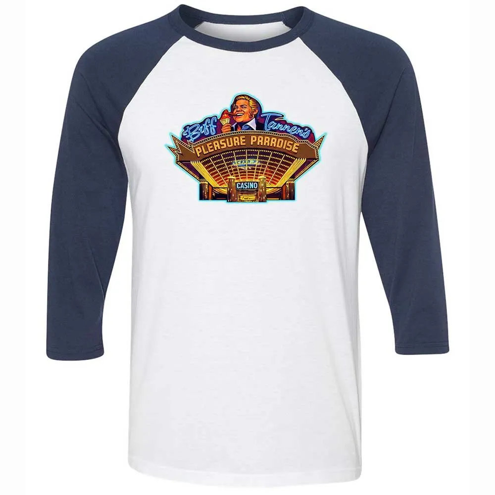 Unisex 3/4 Baseball Tee - JTFM5CJM - White/Navy - 8