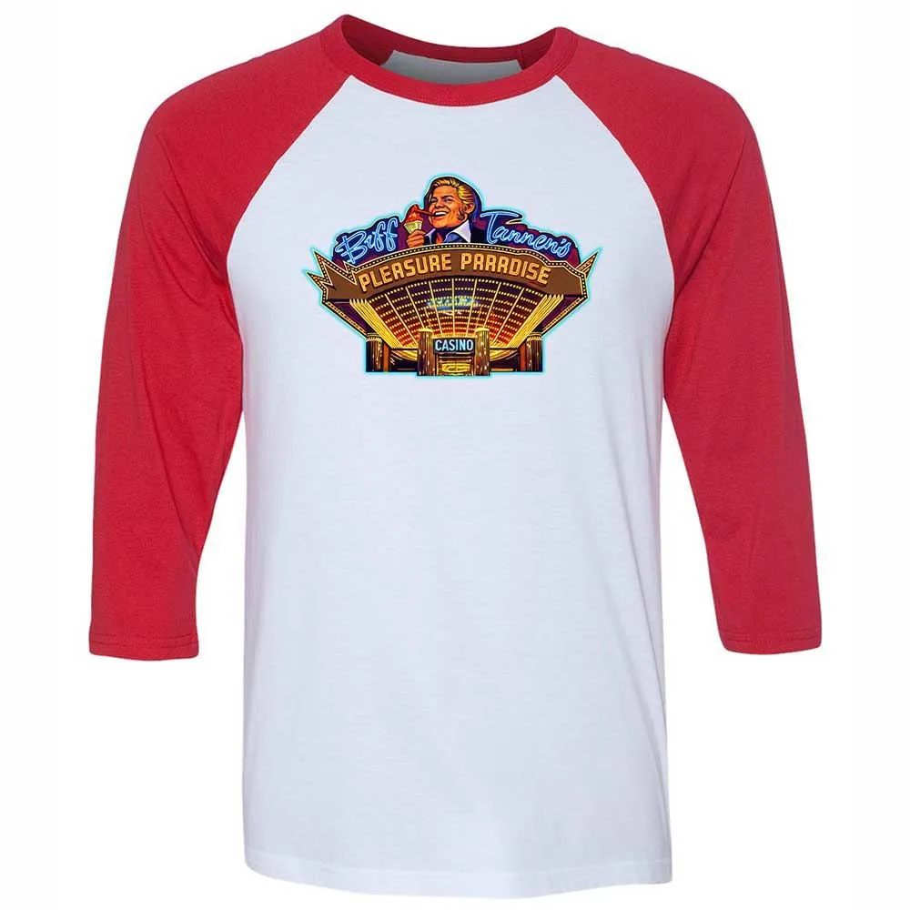 Unisex 3/4 Baseball Tee - JTFM5CJM - White/Red - 9