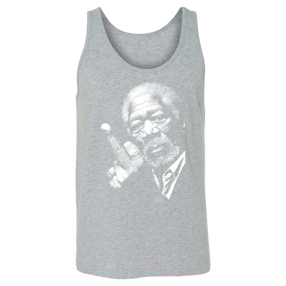 Morgan Freeman middle finger - Athletic Heather - 10