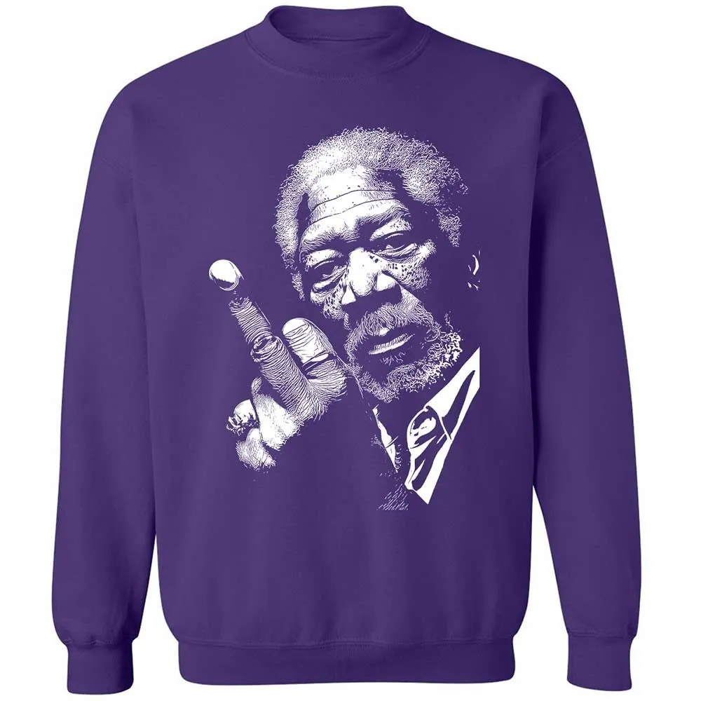 Morgan Freeman middle finger - Purple - 11